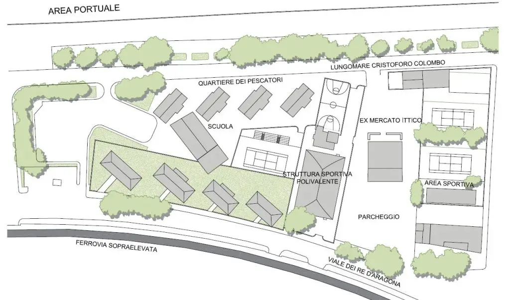 progetto di riqualificazione dell'ex mercato ittico, il contesto urbano